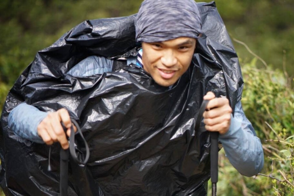 Thai trail runner Phairat Varasin climbs the second Twin, on the Wilson Trail, but it is the first Twin that is really tough. Photo: Lloyd Belcher