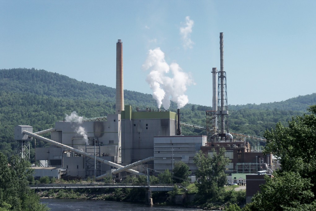Catalyst Paper’s mill in Rumford, Maine, which was bought by Nine Dragons Paper in May 2018. Photo: Alexis Horatius