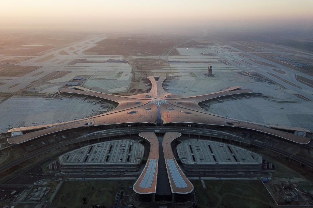 The new airport, declared open on Wednesday, could form part of a new economic belt. Photo: Xinhua