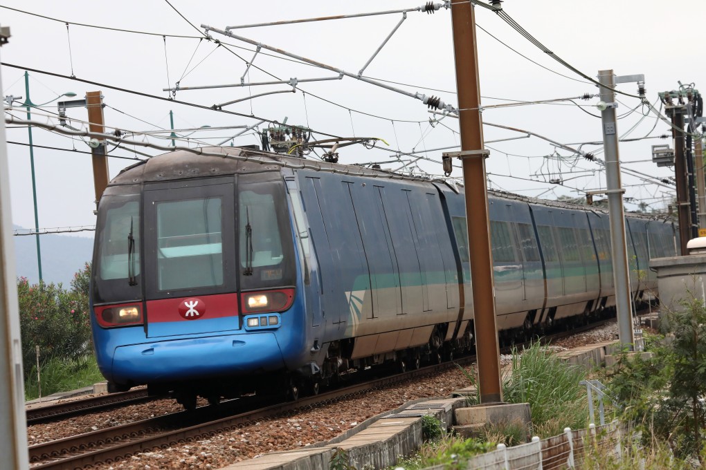 An Airport Express train under the embattled MTR Corp. Photo: Nora Tam