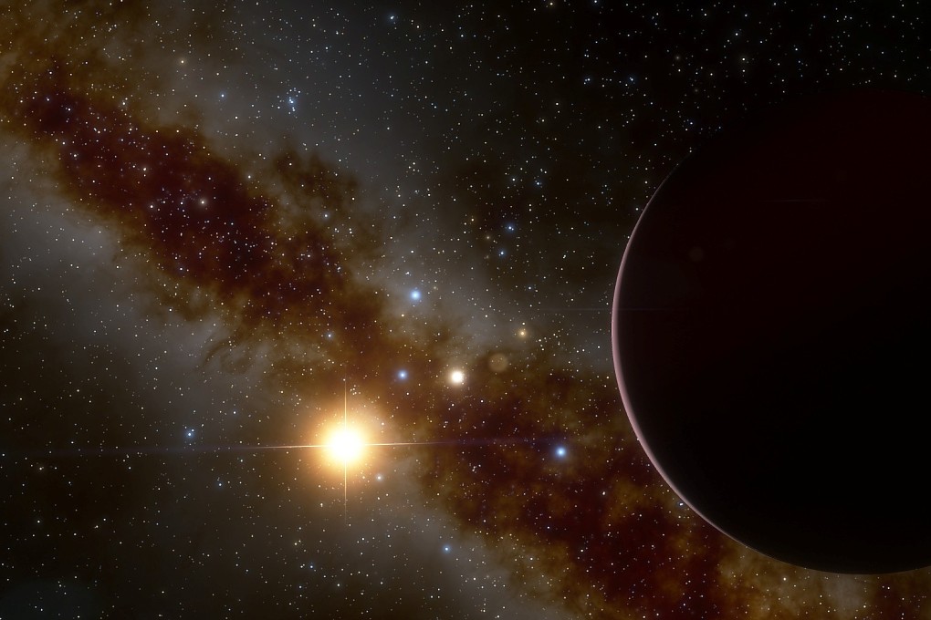 An artist’s impression of the gas giant planet GJ 3512b orbiting its red dwarf host star, released on Thursday. Image: Guillem Anglada-Escude via Reuters