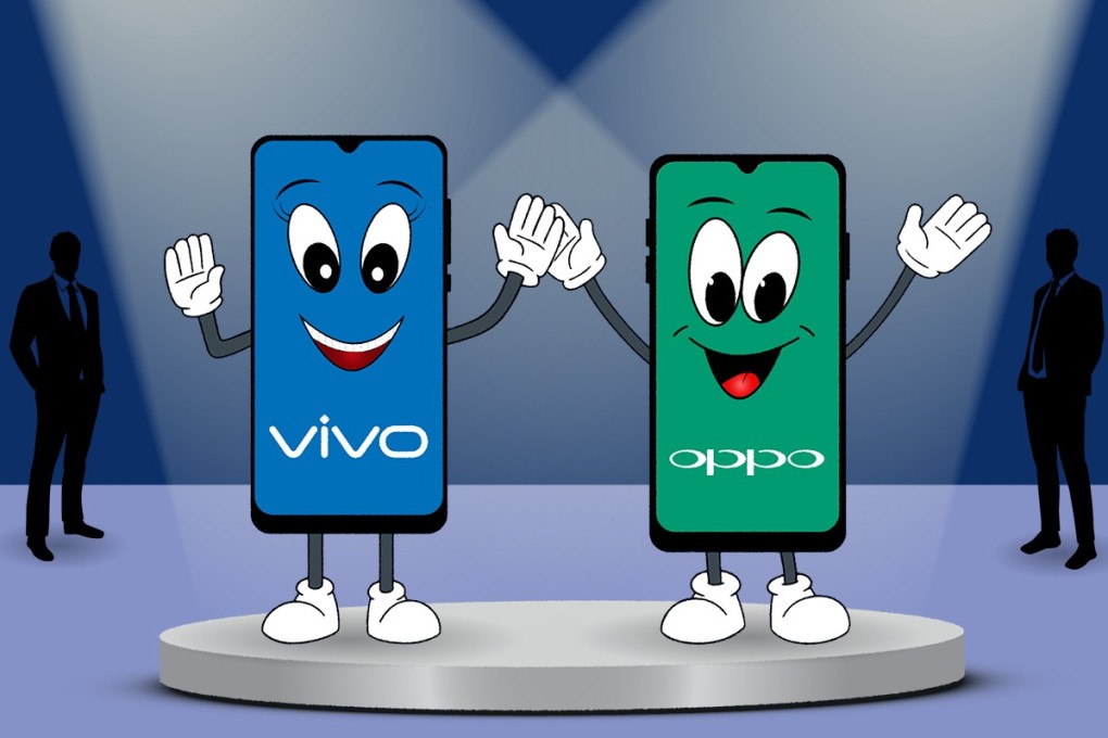 Vivo and Oppo are two popular smartphone brands in China. Artwork by SCMP.