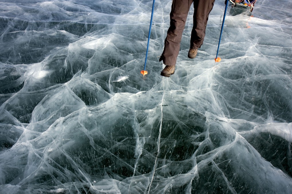 Lake Baikal, in Siberia, Russia, remains frozen from January to May. Photo: Justin Jin