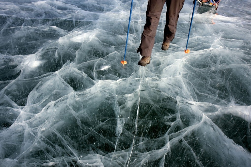 Lake Baikal, in Siberia, Russia, remains frozen from January to May. Photo: Justin Jin