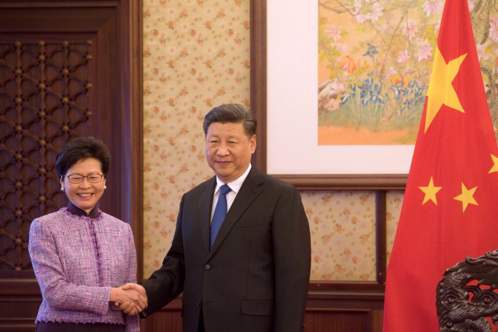 Hong Kong Chief Executive Carrie Lam meets President Xi Jinping in Beijing last December. Photo: ISD