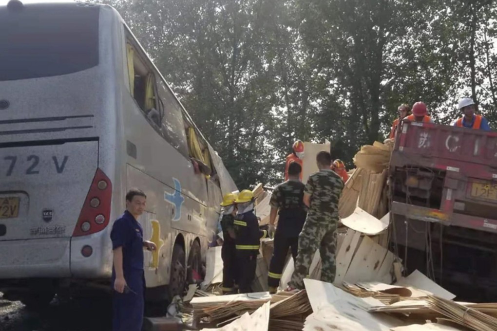 The expressway reopened after a rescue operation of more than eight hours. Photo: Weibo