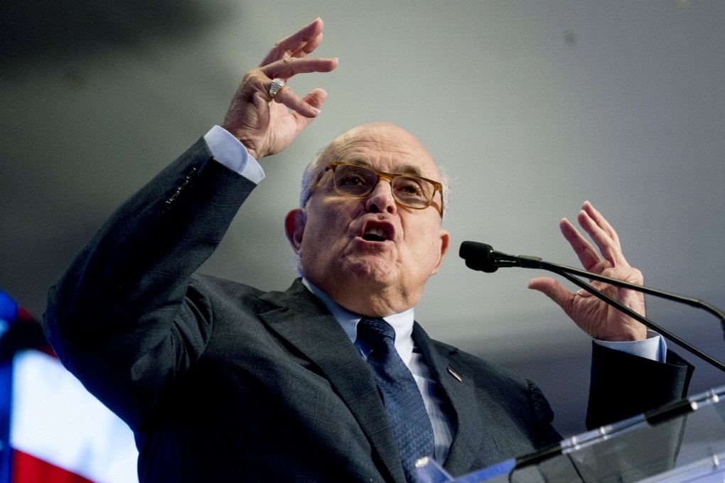 Rudy Giuliani, a lawyer for President Donald Trump, speaks in Washington. Photo: AP Photo
