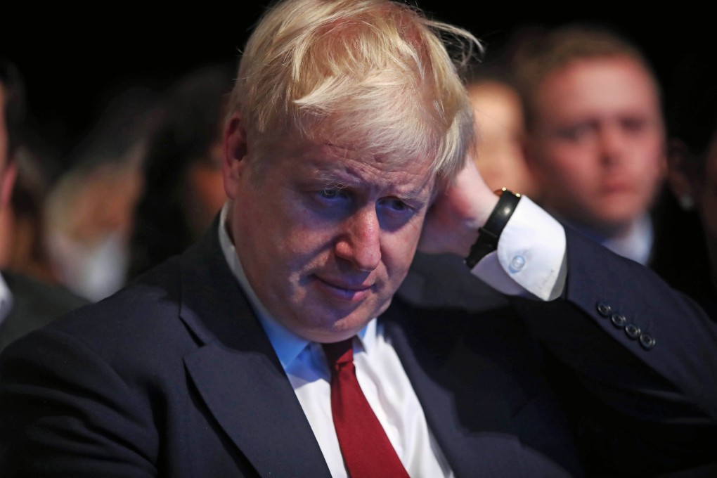 British Prime Minister Boris Johnson attends the Conservative Party Conference at the Manchester Convention Centre on Monday. Photo: dpa