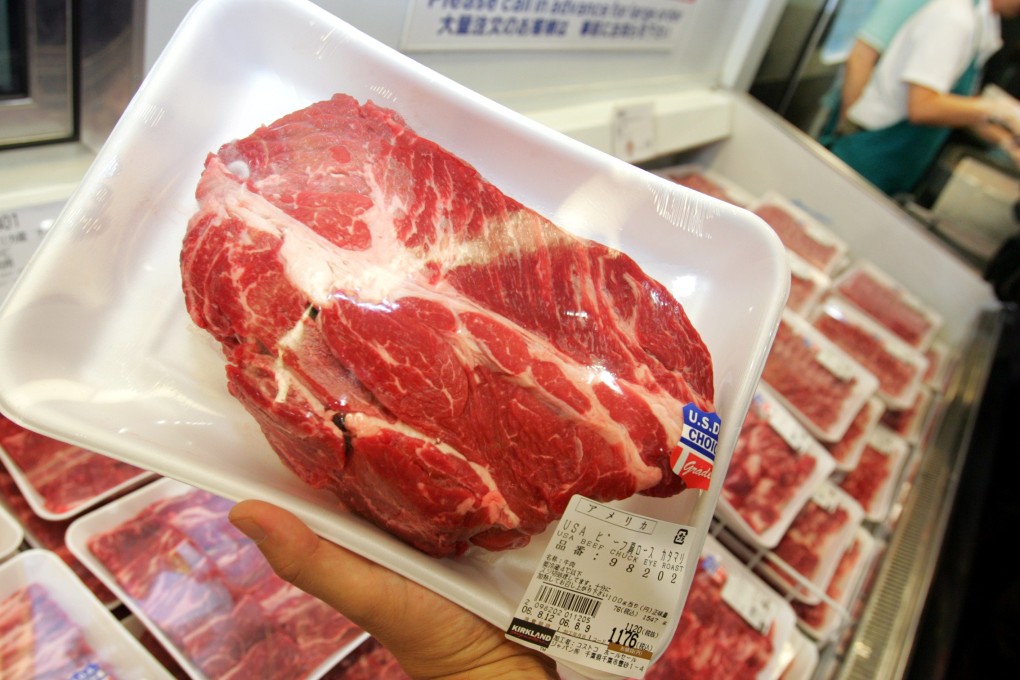 US beef at a supermarket in Japan. Photo: Reuters