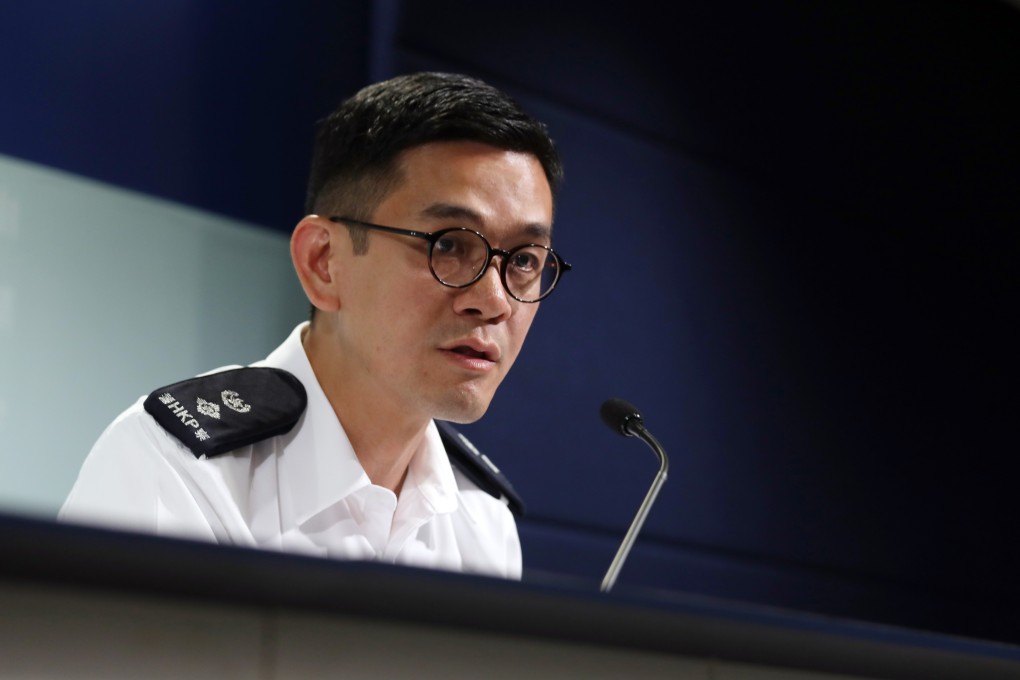 Senior Superintendent Kelvin Kong Wing-cheung said the use of disguise is a “common tactic” in police operations. Photo: Xiaomei Chen