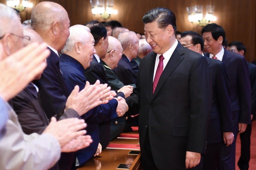 Chinese President Xi Jinping joins more than 4,000 people to watch a performance at the Great Hall of the People in Beijing on September 29 to celebrate the 70th founding anniversary of the People's Republic of China. Photo: Xinhua