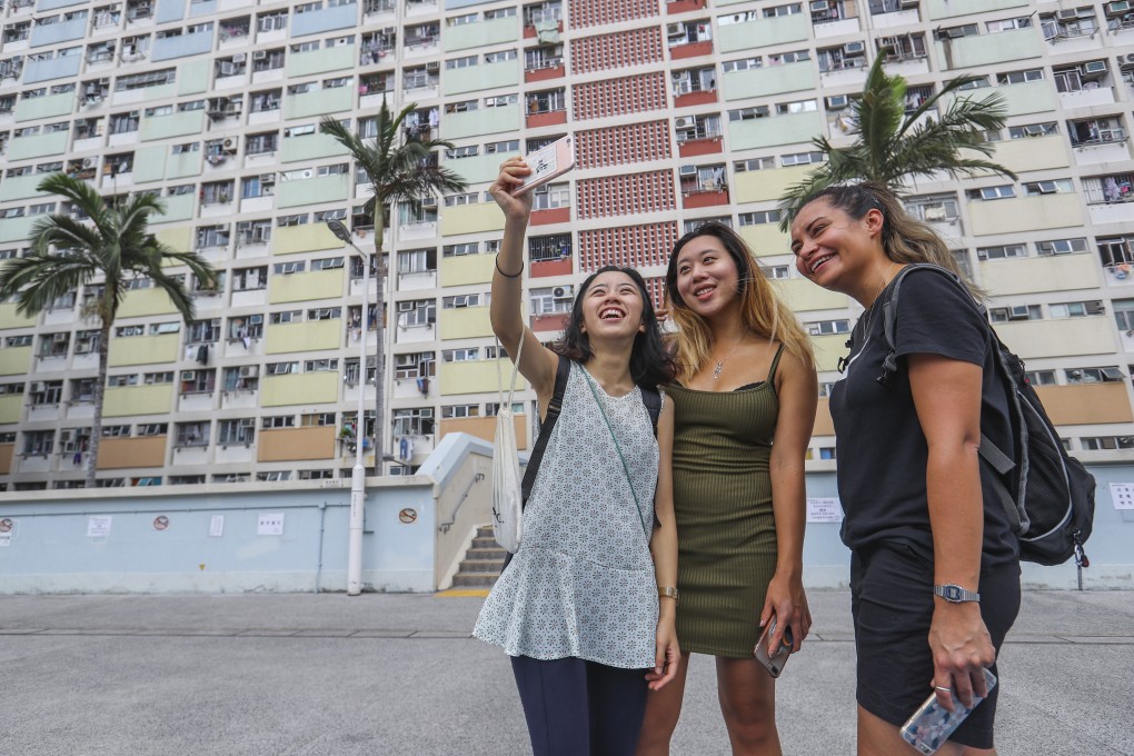 Choi Hung Estate in Hong Kong has become a popular Instagram hotspot because of its pastel colours and symmetrical lines. Photo: Edmond So