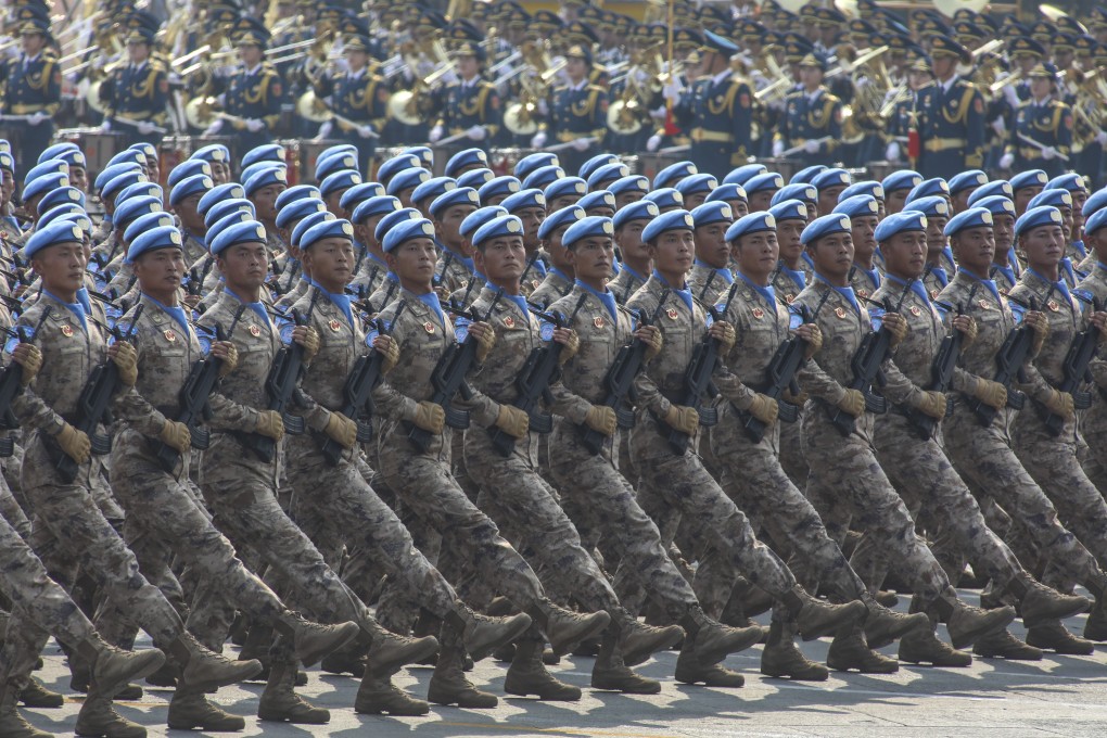 Two men are feeling the force of cybersecurity laws after disparaging soldiers who appeared in Tuesday’s National Day parade. Photo: SCMP