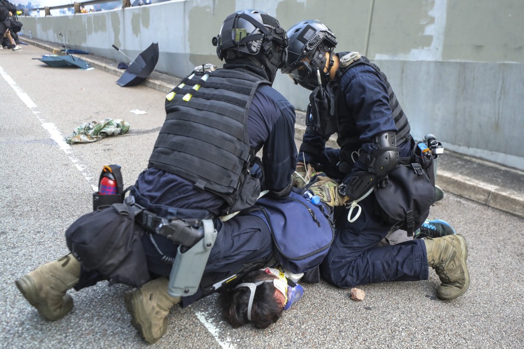 One activist claims police have arrested children with force, despite their young age. Photo: Dickson Lee