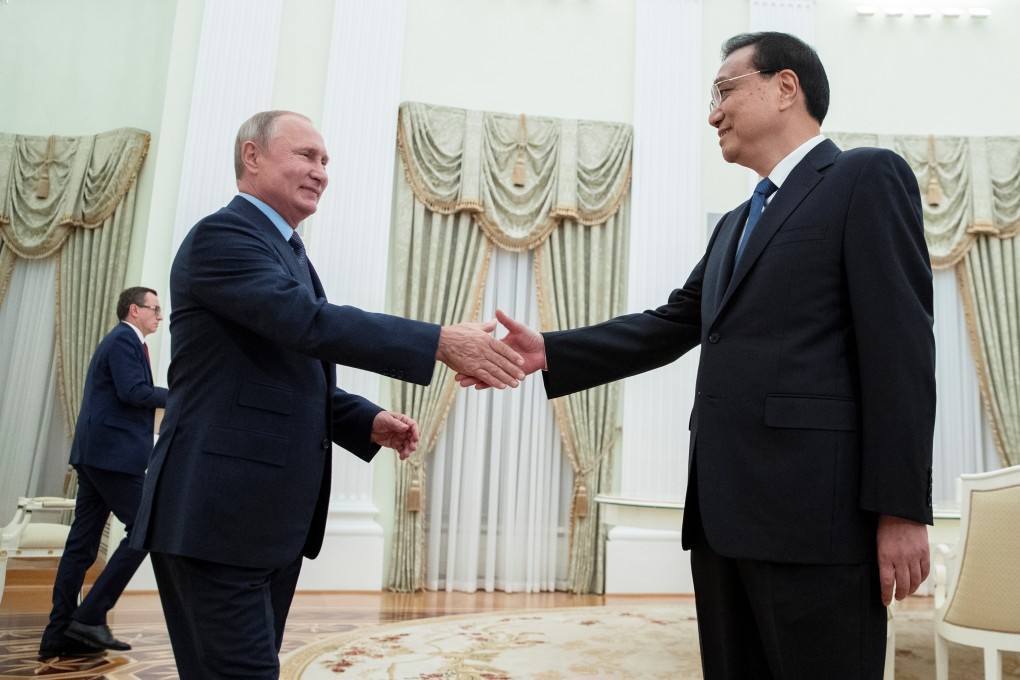 Russian President Vladimir Putin and Chinese Premier Li Keqiang meet at the Kremlin in Moscow in September. Photo: Reuters