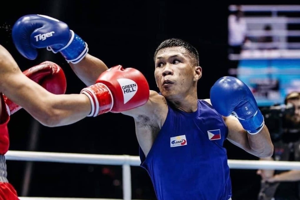 Eumir Marcial in action at the World Championships in Russia. Photo: Aiba