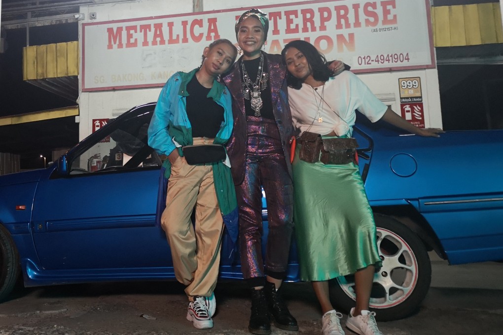 Malaysian R&B star Yuna (centre) and stylists Zulvanny and Haida Yusof-Yeomans (right) on the set of music video Forevermore, which Yusof-Yeomans styled. She is known for her bold fashion sense and wide-ranging style references.