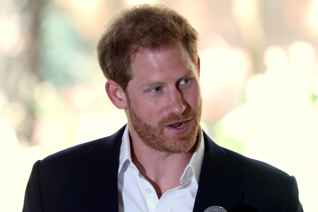 Britain's Prince Harry speaks during his visit to South Africa. Photo: Reuters