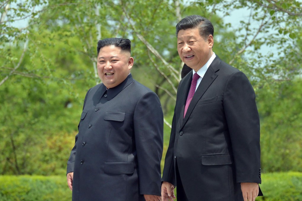 North Korean leader Kim Jong-un (left) may soon visit China again. He last met Xi Jinping during the Chinese leader’s trip to Pyongyang in June. Photo: AFP