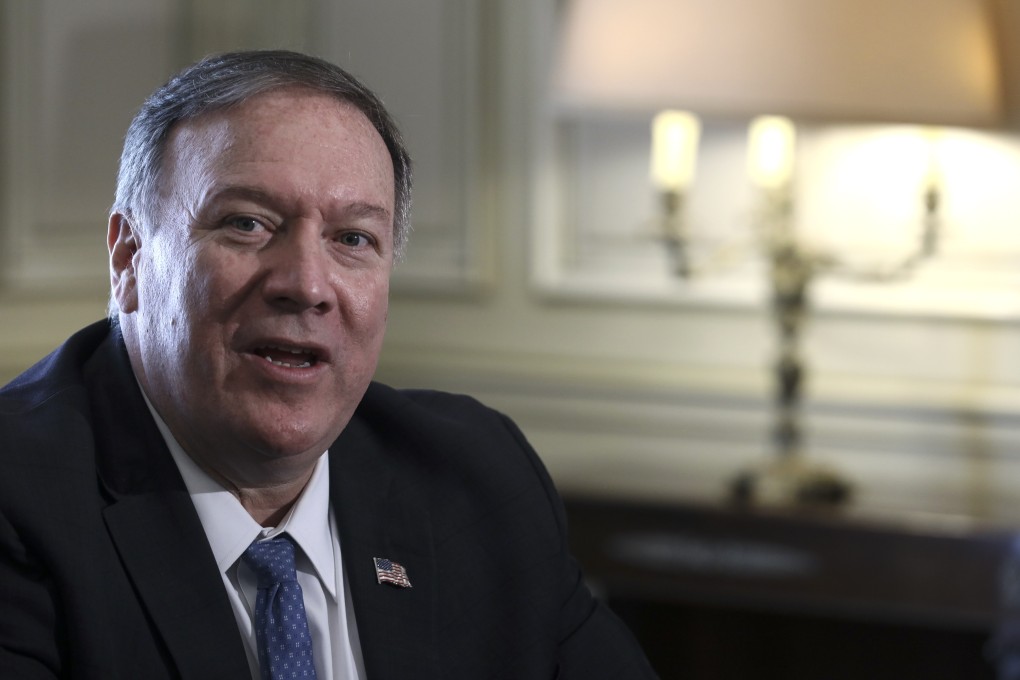 Mike Pompeo, US secretary of state, speaks during a meeting with Kyriakos Mitsotakis, Greece's prime minister. Photo: Bloomberg