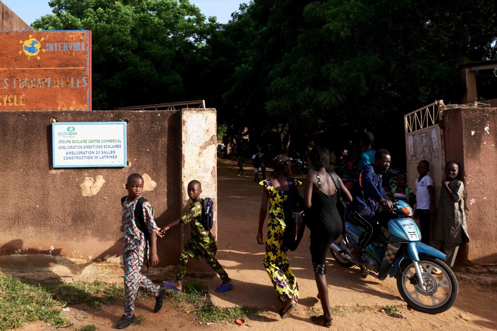 Malian children attend the first the of school in Segou on October 1. Photo: AFP