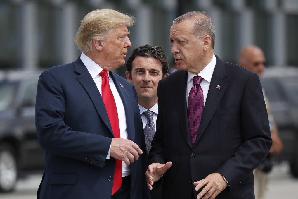 US President Donald Trump and Turkey’s President Recep Tayyip Erdogan. Photo: AP