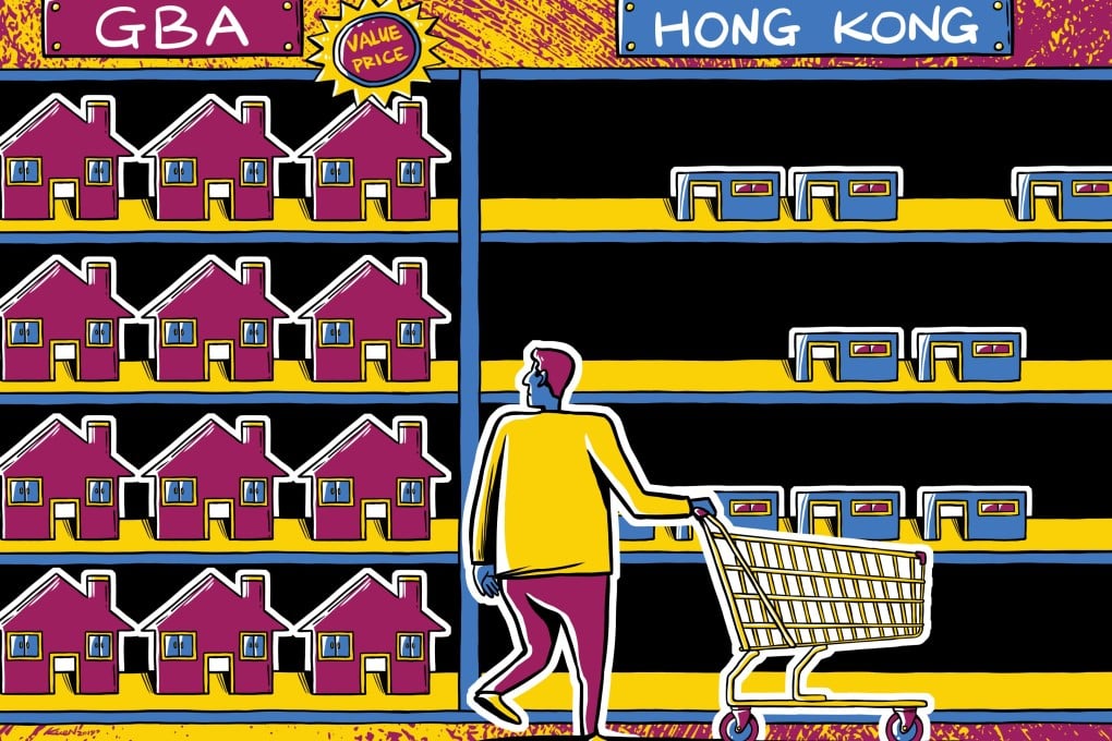 The Greater Bay Area now has a combined gross domestic product of US$1.34 trillion and a population of 68 million and the plan calls for it to grow and overtake similar economic zones, such as the San Francisco Bay Area or the Greater Tokyo Area, in coming decades. Illustration: Lau Ka-kuen