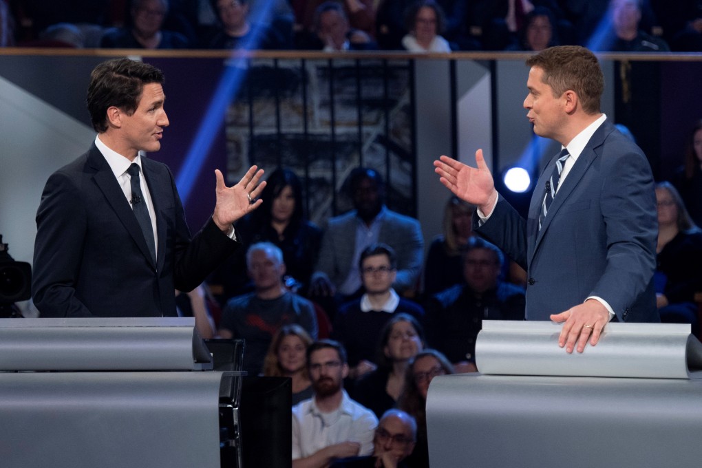 Liberal leader Justin Trudeau and Conservative leader Andrew Scheer. Photo: Reuters