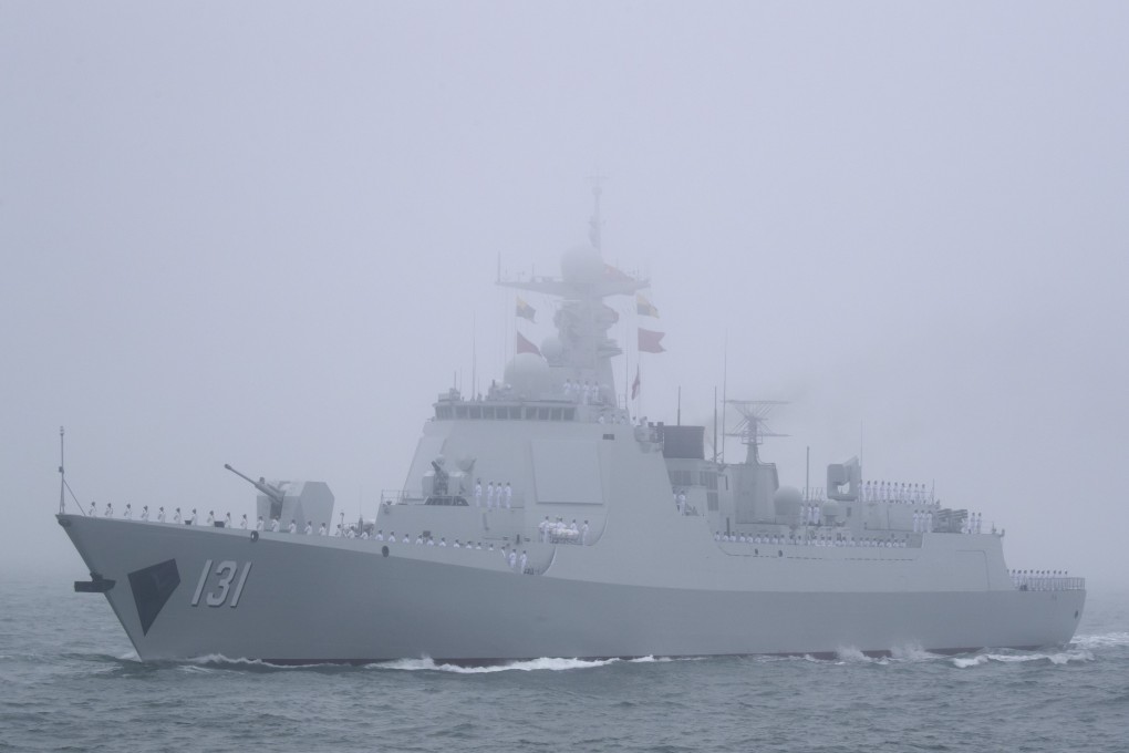 A Chinese Taiyuan Type 052D guided-missile destroyer will take part in a fleet review hosted by Japan next week. Photo: AP