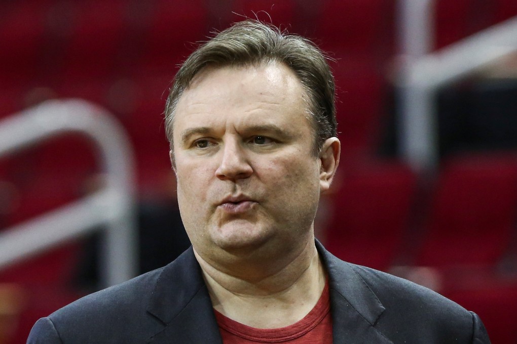 Houston Rockets general manager Daryl Morey looks on before a game between the Rockets and the San Antonio Spurs at Toyota Centre. File photo: Troy Taormina-USA TODAY Sports