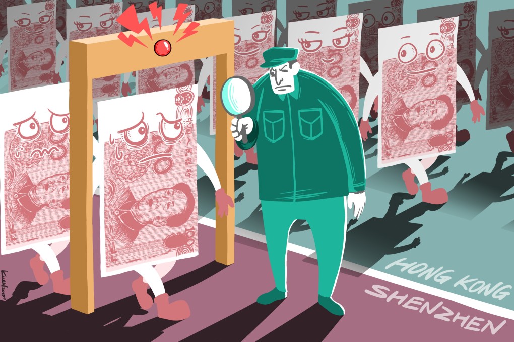 The unconvertible yuan is why Shenzhen will not unseat Hong Kong as financial hub. Illustration by Lau Ka-kuen