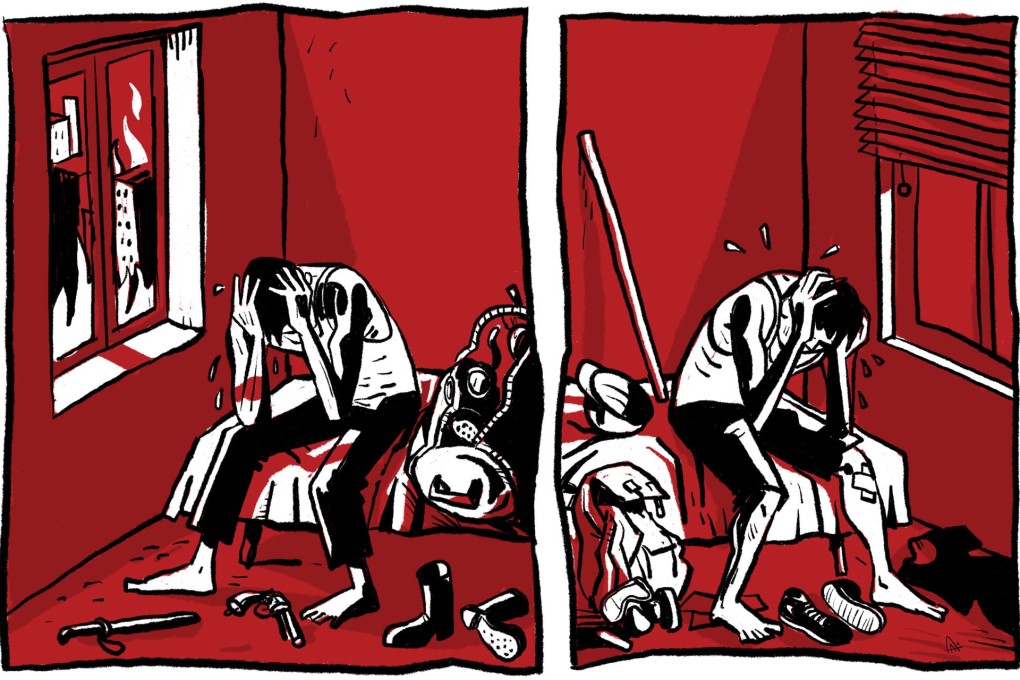 Four months since the start of the protests, Hong Kong has become familiar with intense violence, wanton destruction and a divided society, while more than 2,000 people have been arrested. Illustration: Adolfo Arranz