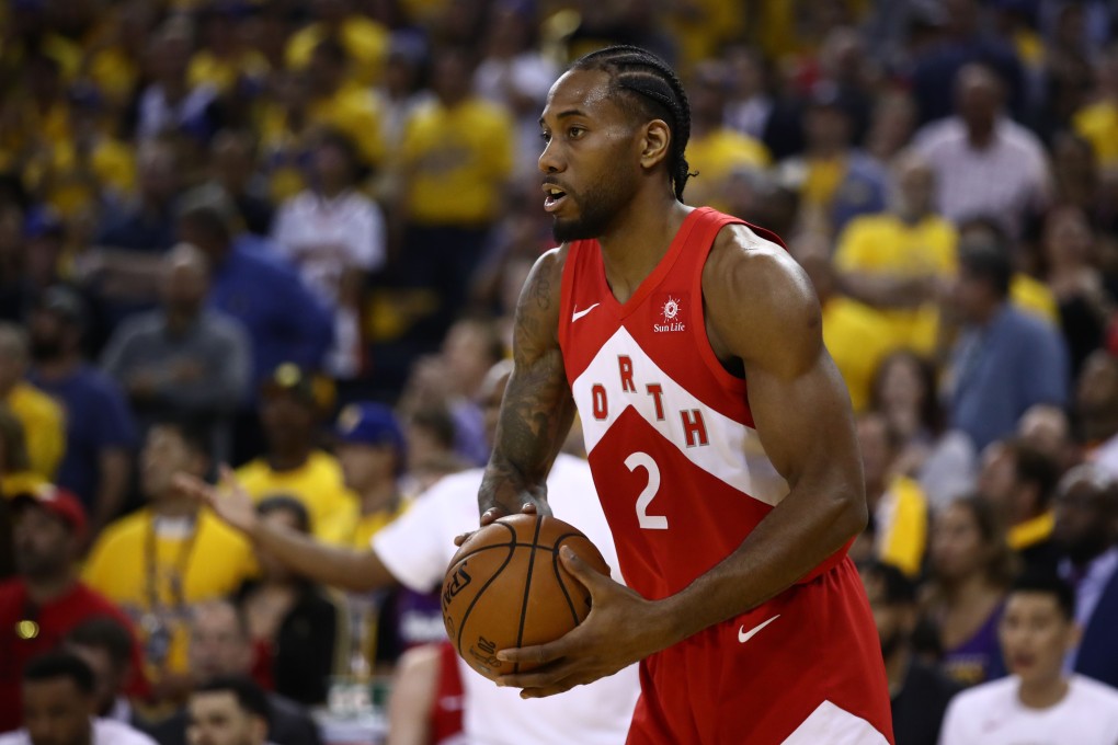 Kawhi Leonard of the Toronto Raptors against the Golden State Warriors during game six of the 2019 NBA Finals in Oakland, California. Photo: AFP