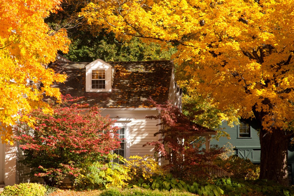 Autumn in Salisbury, Connecticut, New England. Photo: Alamy
