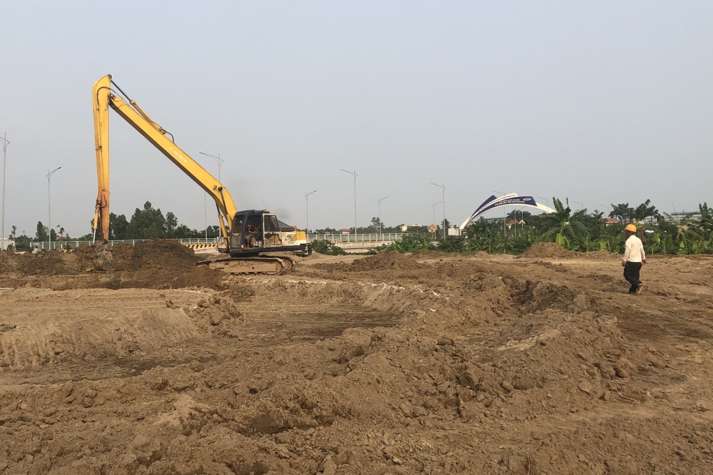 Construction work at the Vietnam-China Economic and Trade Cooperation Park in Vietnam's Haiphong city. Photo: Cissy Zhou/SCMP