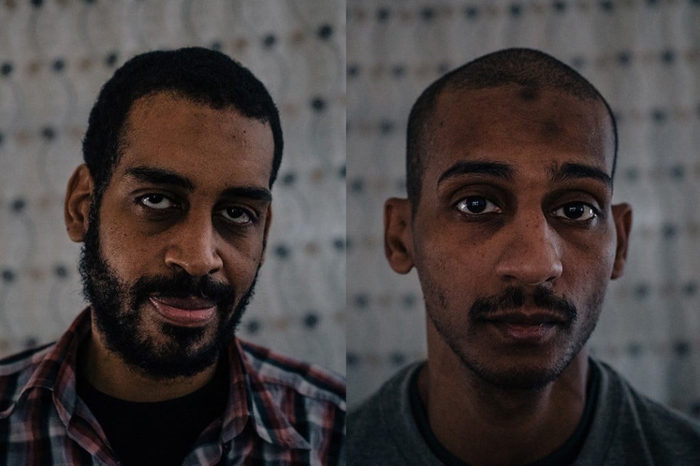 A combination image showing Alexander Kotey (left) and Shafee Elsheikh, two British men accused of involvement in the Islamic State's summary executions of Western hostages, photographed in a detention centre in Rmeilan, Syria, in August. Photos: Alice Martin/The Washington Post
