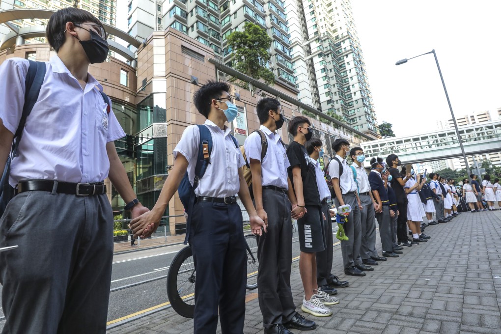 Pupils at schools across Hong Kong have held protests since the new term began. Photo: Dickson Lee