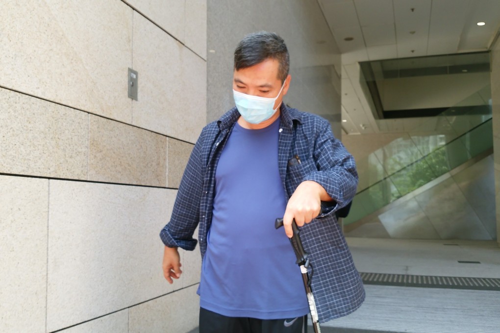 Li Mau, 50, arrives at West Kowloon Court on Thursday to face one count of accepting an advantage in an election. Photo: Brian Wong