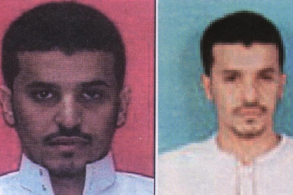 Ibrahim Hassan al-Asiri in photos released in April 2009. Photos: Yemeni Interior Ministry via AFP