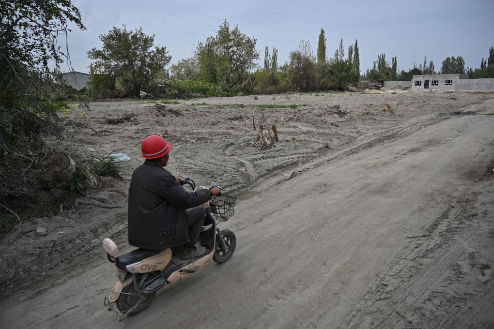 In Shayar, Uygur grave sites have been cleared with little care. Photo: AFP