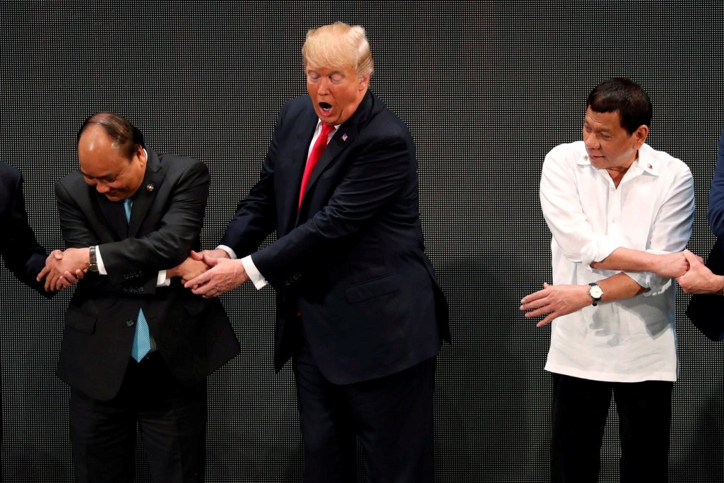 Donald Trump at an Asean summit in 2017. The report warned that the White House approach to Southeast Asia risked backfiring. Photo: Reuters