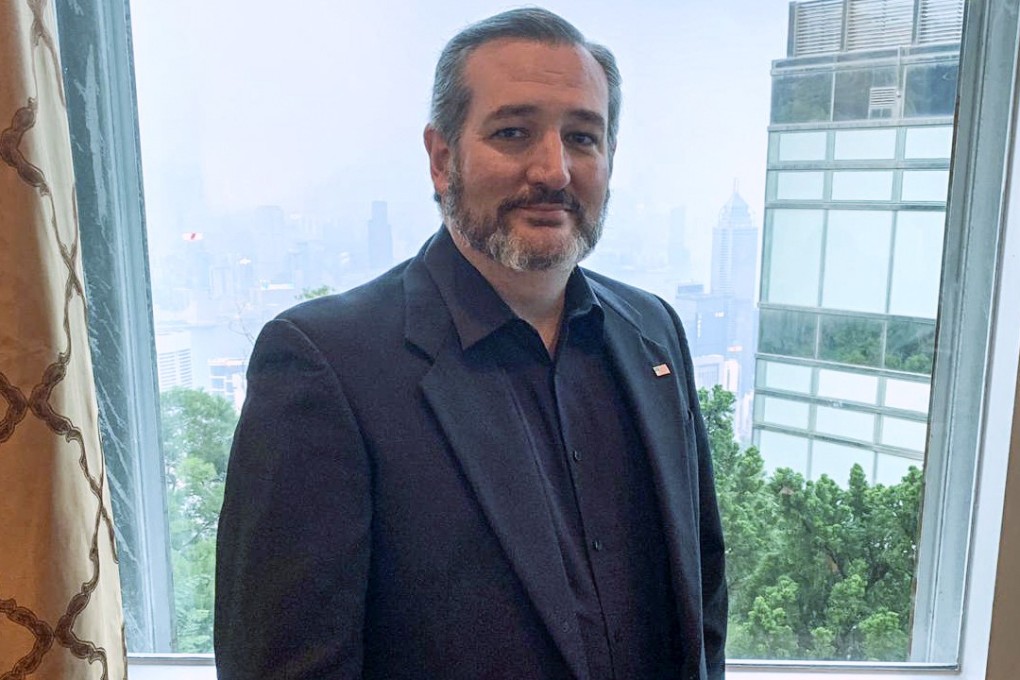 Ted Cruz was dressed in black to ‘express solidarity with protesters’. Photo: Yonden Lhatoo