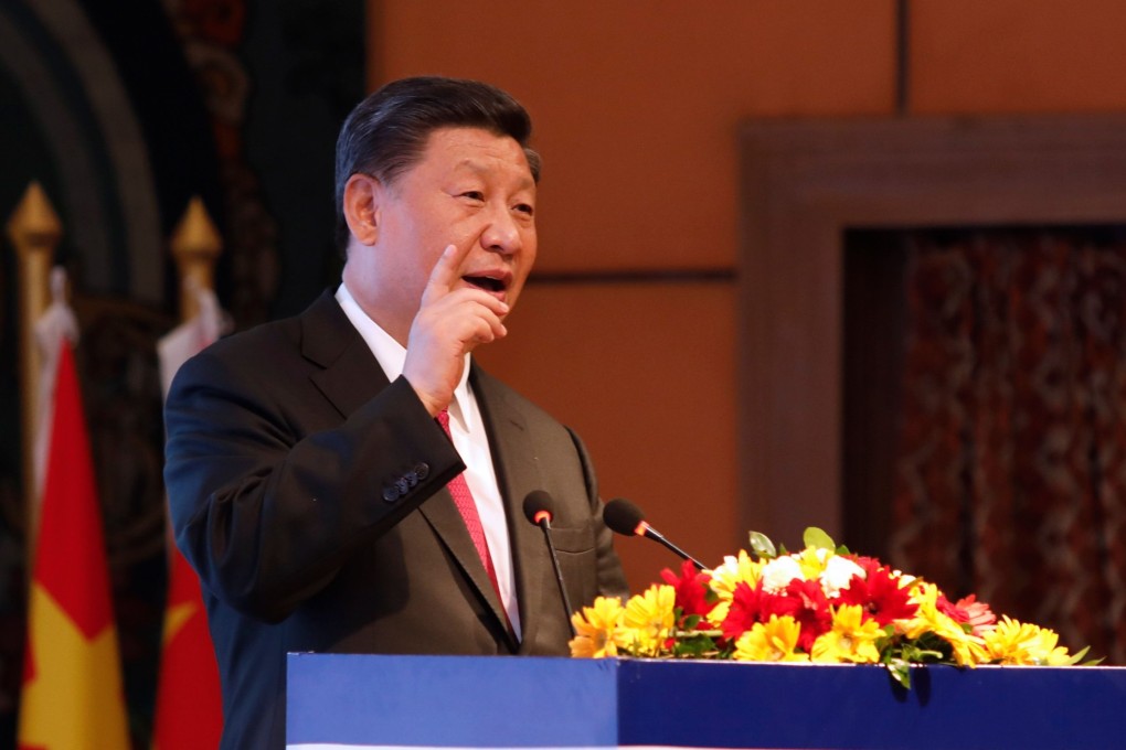 President Xi Jinping made the comments on his visit to Nepal. Photo: AFP/The Rising Nepal