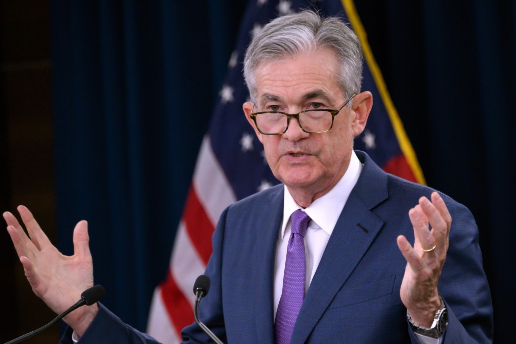 US Federal Reserve chairman Jerome Powell speaks during a press conference after a Federal Open Market Committee meeting in Washington on July 31. Photo: AFP