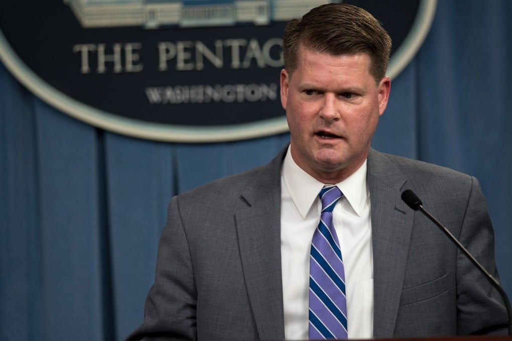 Randall Schriver, US assistant secretary of defence for Indo-Pacific security affairs, at a news briefing in May. On Tuesday, he spoke of China’s “erosion of the things that were promised the people of Hong Kong”. Photo: US Department of Defence