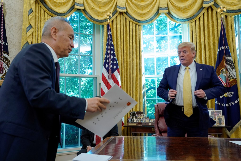 China's Vice-Premier Liu He met US President Donald Trump during the latest trade war negotiations between Beijing and Washington. Photo: Reuters