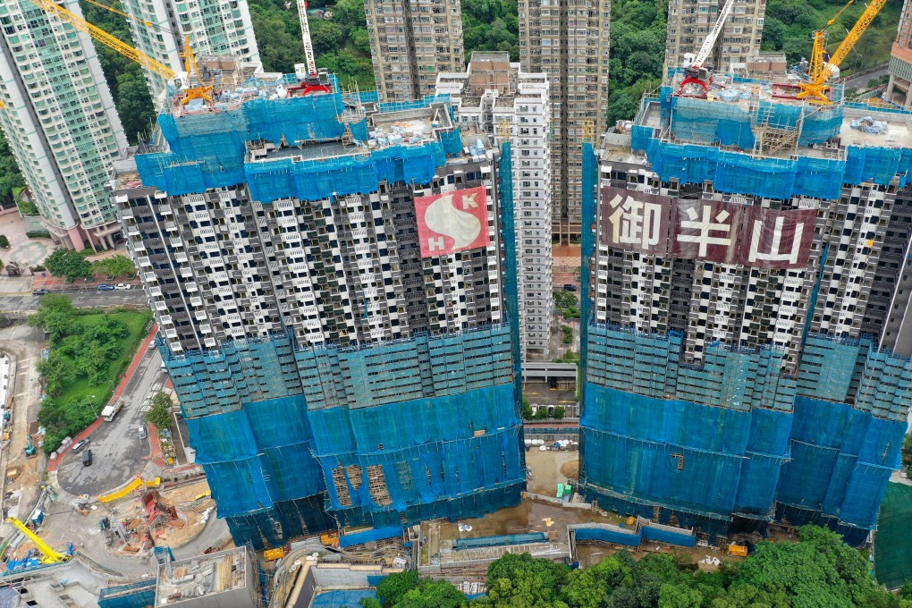 Sun Hung Kai Properties’ Mount Regency project under development in Tuen Mun. The developer surged 4.5 per cent after the government unveiled plans to boost housing stock. Photo: Roy Issa