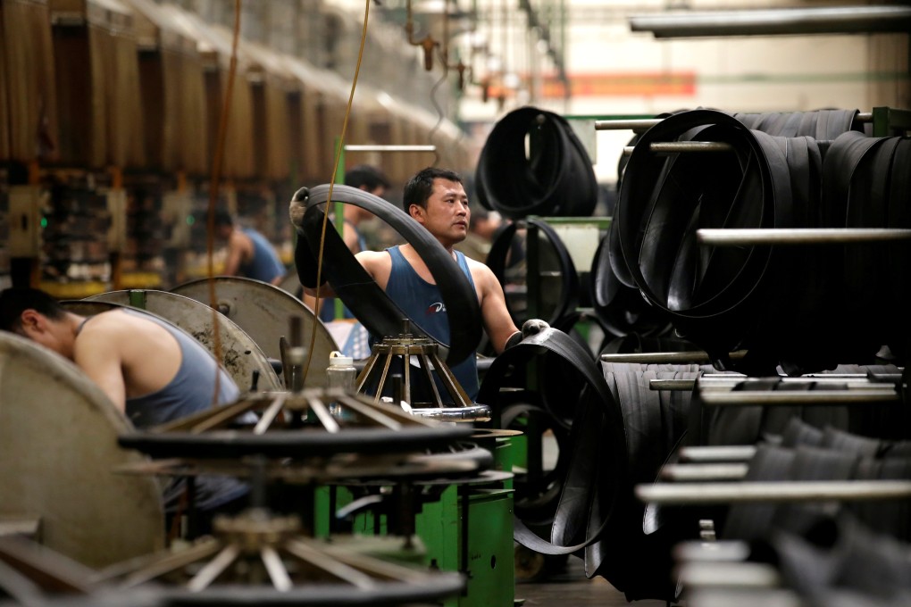 China’s gruelling trade war with the US has hit exports and factory output. Photo: Reuters