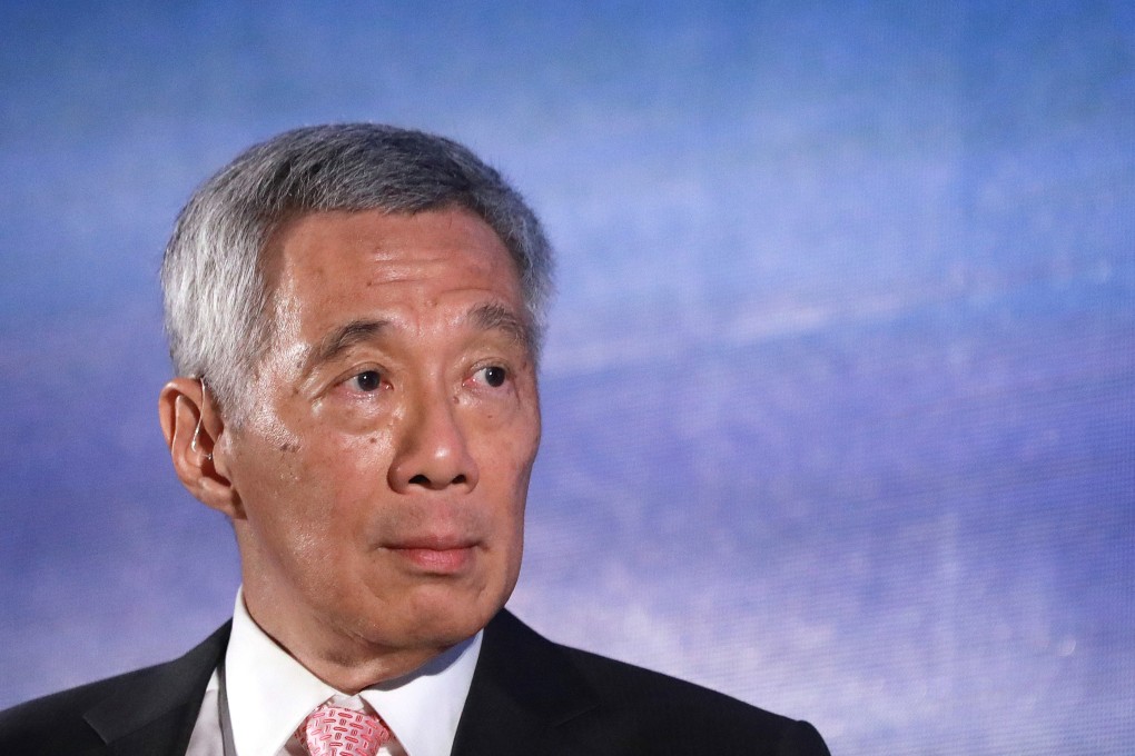 Singapore’s Prime Minister Lee Hsien Loong at a Q&A panel during a Bloomberg New Economy Forum dinner event in November 2018. Photo: Bloomberg