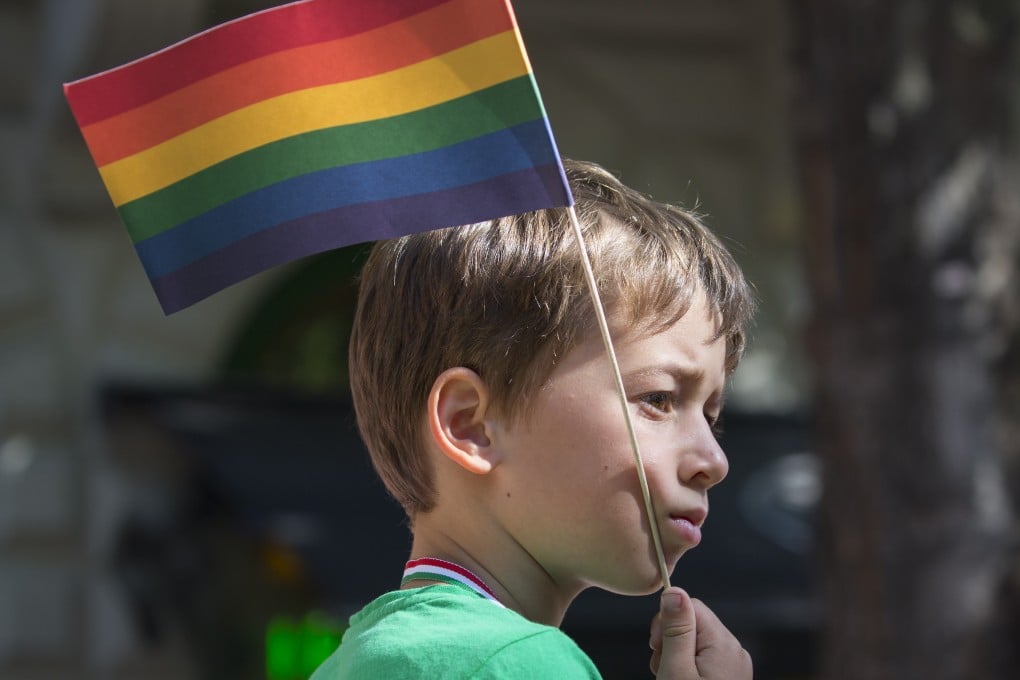 A boy takes part in a gay pride parade to support LGBT rights in Budapest, Hungary. Helping children see the diversity of the world around them benefits all students, says a US nonprofit promoting education on LGBT issues. Photo: Shutterstock